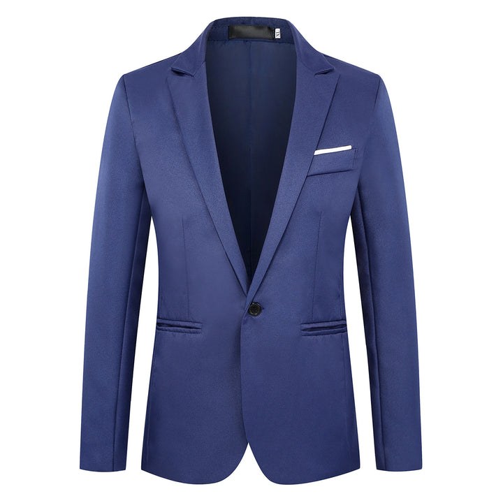 Men's fitted single-button blazer with narrow lapels and discreet pocket finish Mune Fashion