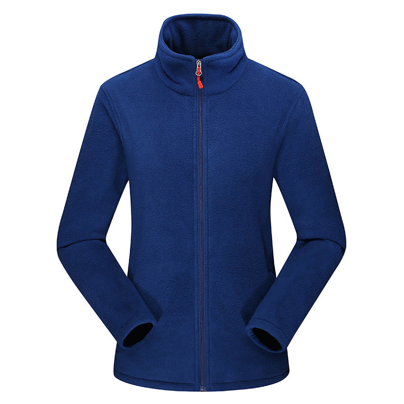 Women's Lightweight Microfleece Jacket with Stand-up Collar and Full Zip Mune Fashion