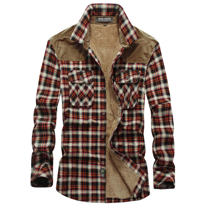 Men's Fleece Lined Shirt Jacket Mune Fashion