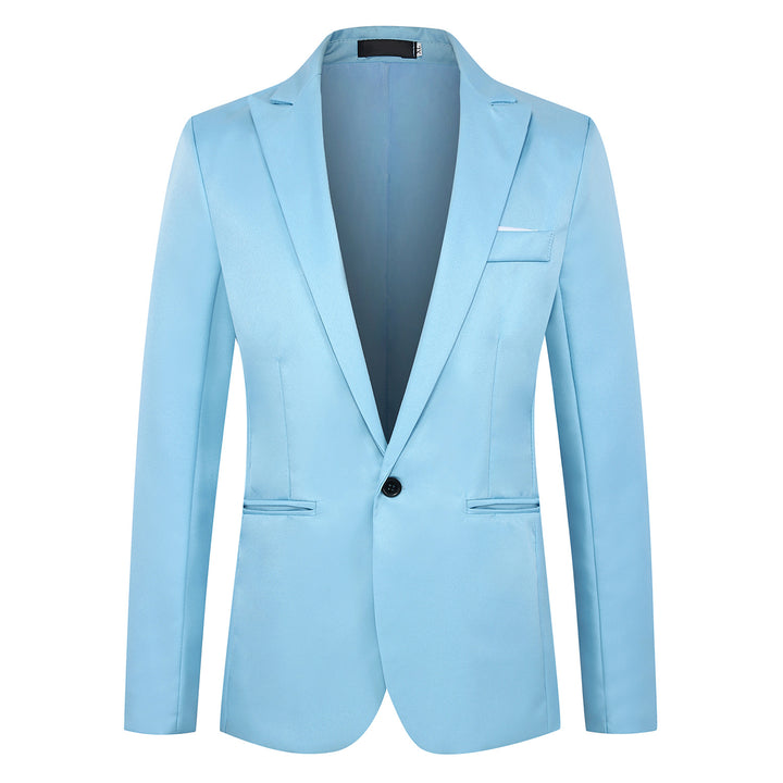 Men's fitted single-button blazer with narrow lapels and discreet pocket finish Mune Fashion