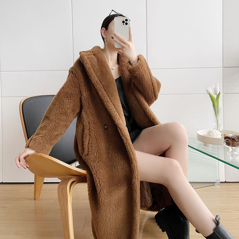 Women's Teddy Coat, long, Winter