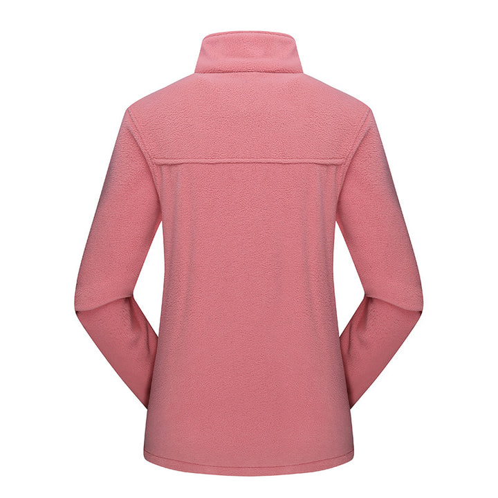 Women's Lightweight Microfleece Jacket with Stand-up Collar and Full Zip Mune Fashion