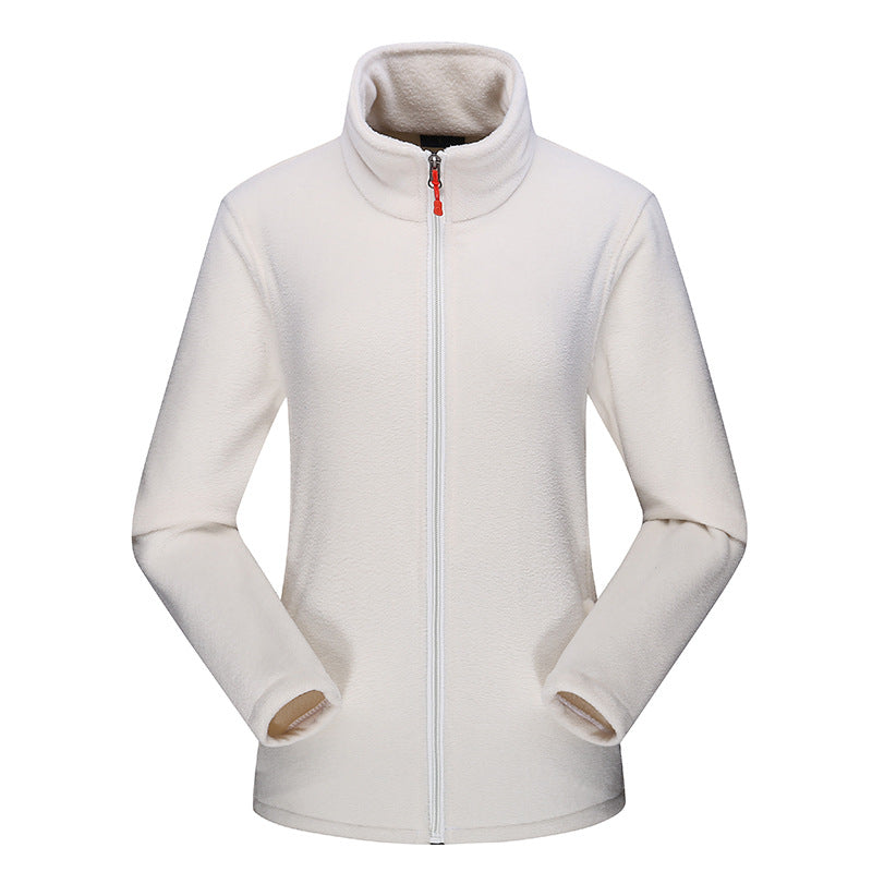 Women's Lightweight Microfleece Jacket with Stand-up Collar and Full Zip Mune Fashion