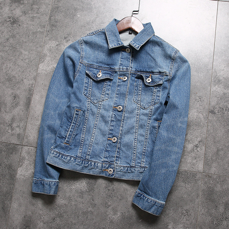 Men's slim-fitting denim jacket with chest pockets and adjustable cuffs Mune Fashion