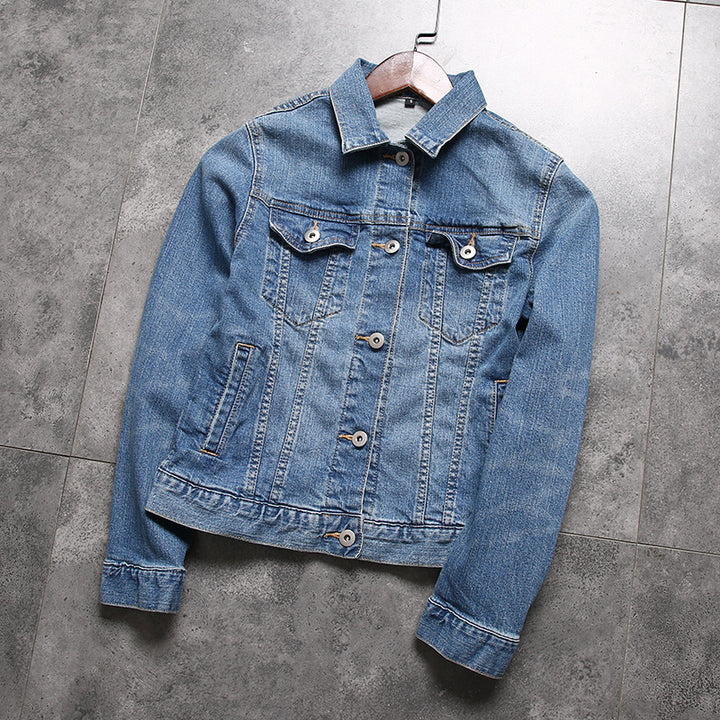 Men's slim-fitting denim jacket with chest pockets and adjustable cuffs Mune Fashion