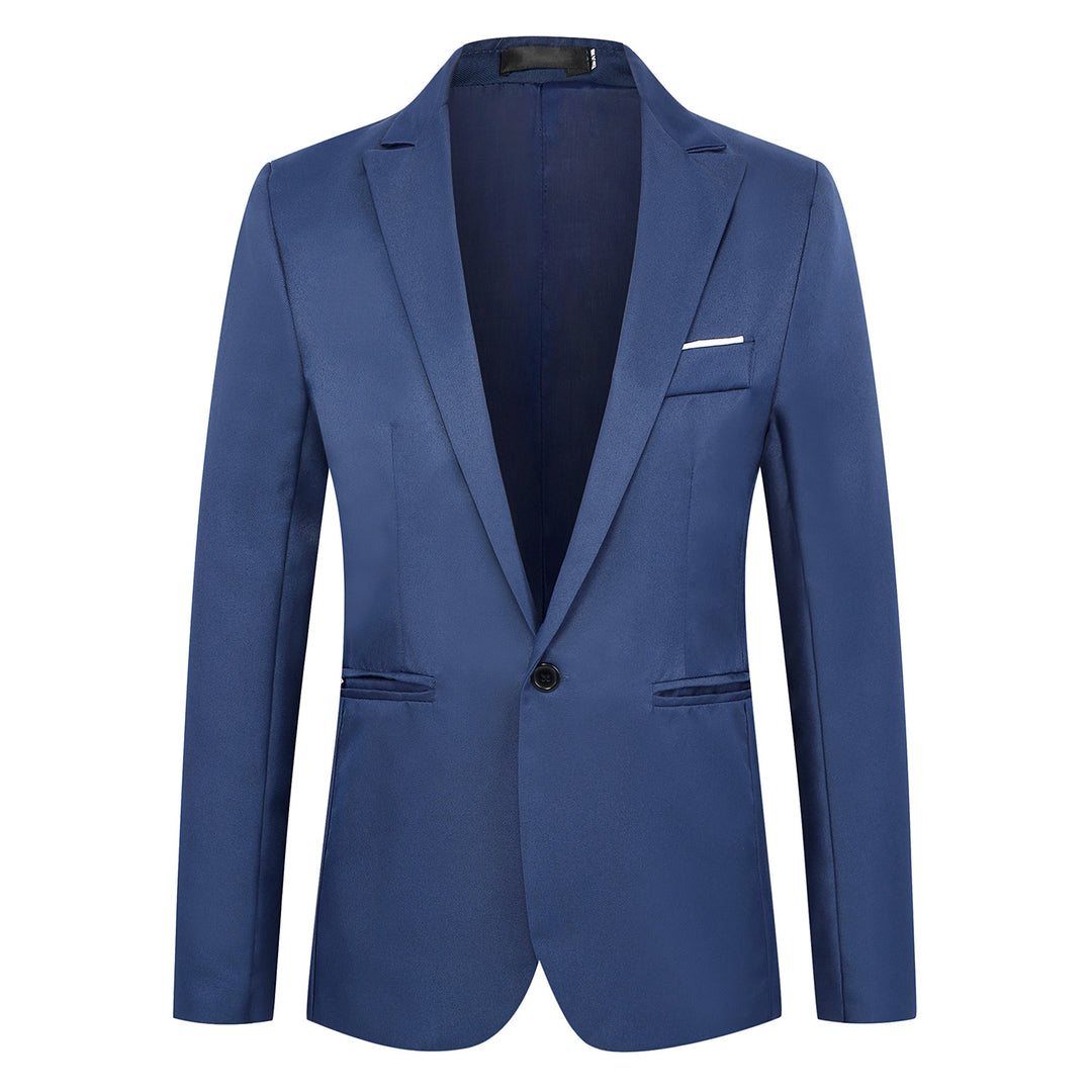 Men's fitted single-button blazer with narrow lapels and discreet pocket finish Mune Fashion