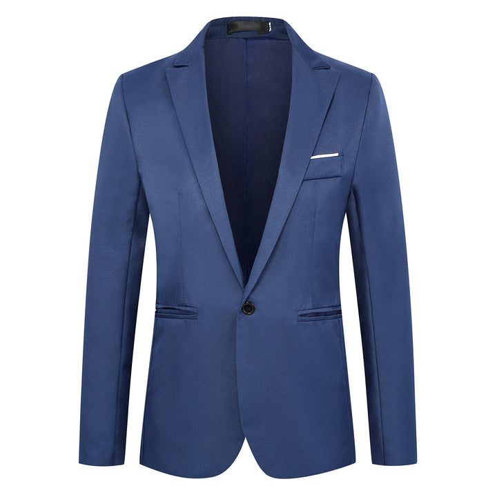 Men's fitted single-button blazer with narrow lapels and discreet pocket finish Mune Fashion