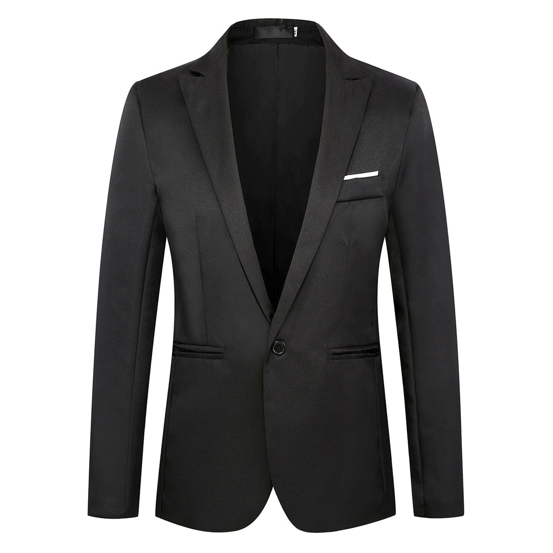 Men's fitted single-button blazer with narrow lapels and discreet pocket finish Mune Fashion