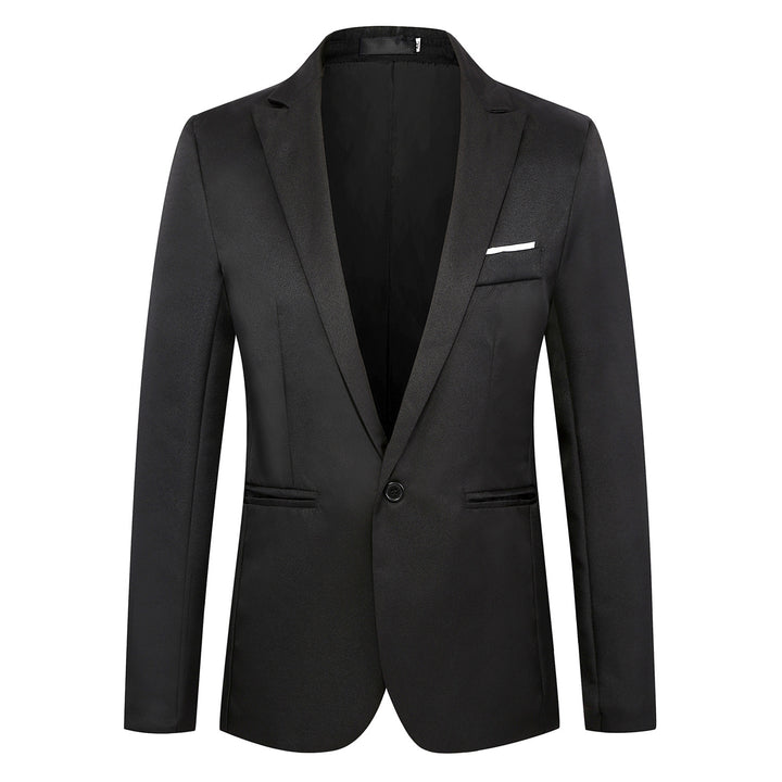 Men's fitted single-button blazer with narrow lapels and discreet pocket finish Mune Fashion