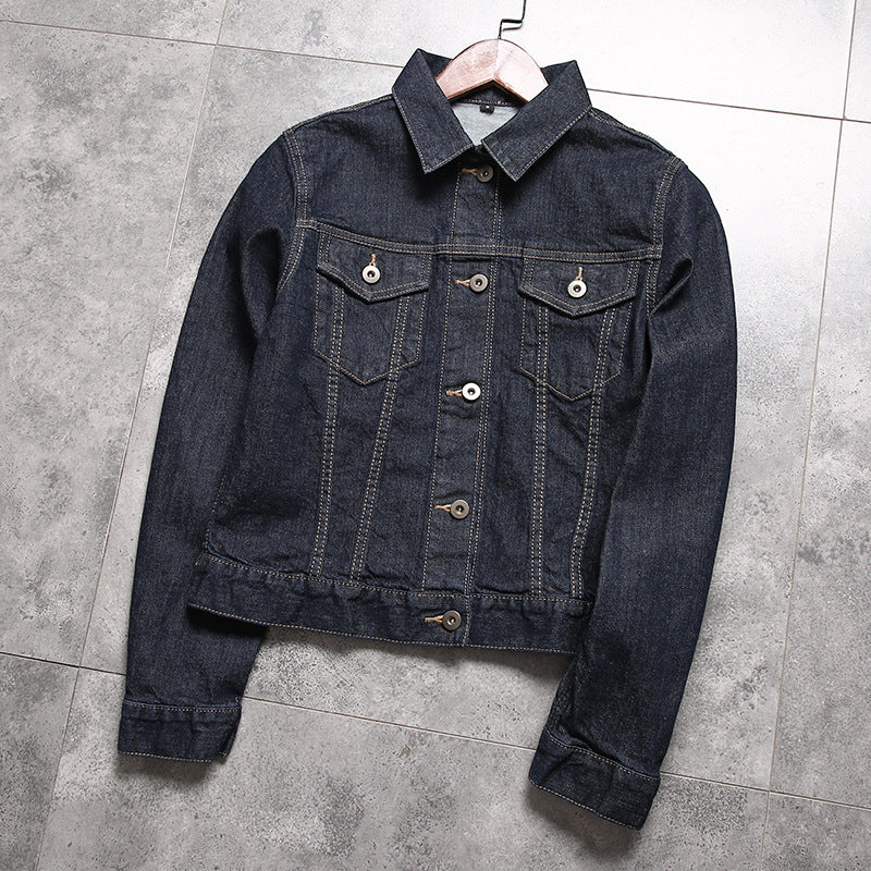 Men's slim-fitting denim jacket with chest pockets and adjustable cuffs Mune Fashion