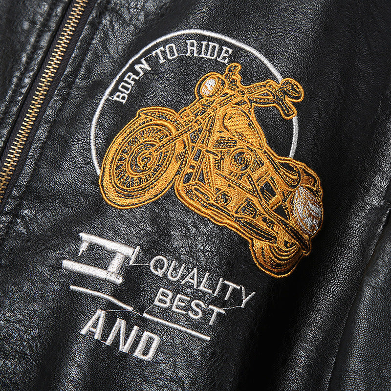 Men's Sporty Bomber Jacket with High-Quality Embroidery Mune Fashion