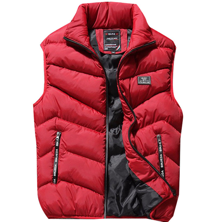 Men's quilted vest with high collar and thermal filling Mune Fashion