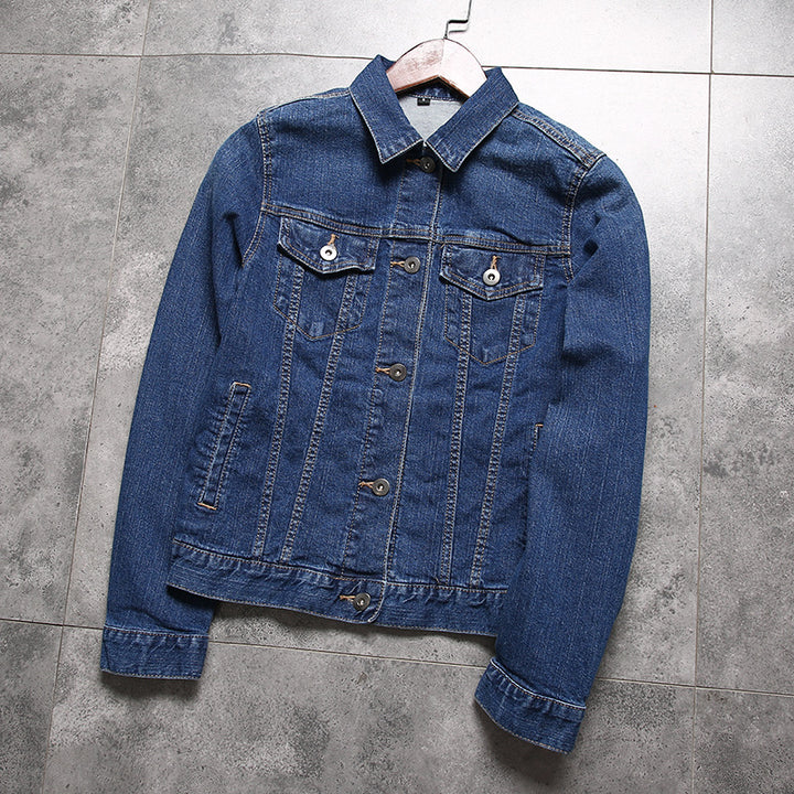 Men's slim-fitting denim jacket with chest pockets and adjustable cuffs Mune Fashion