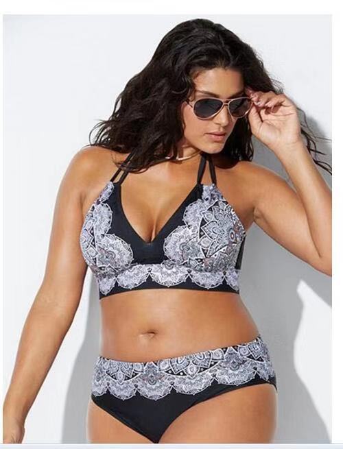 Women’s triangle bikini with contrasting designs Mune Fashion