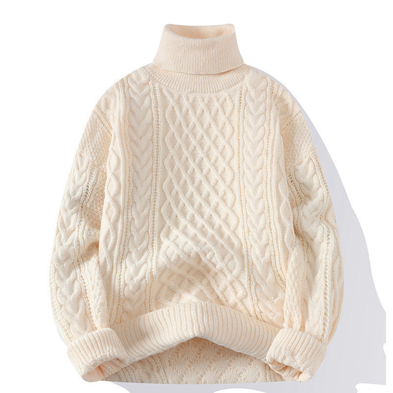 Unisex knitted sweater, lined, various collar shapes