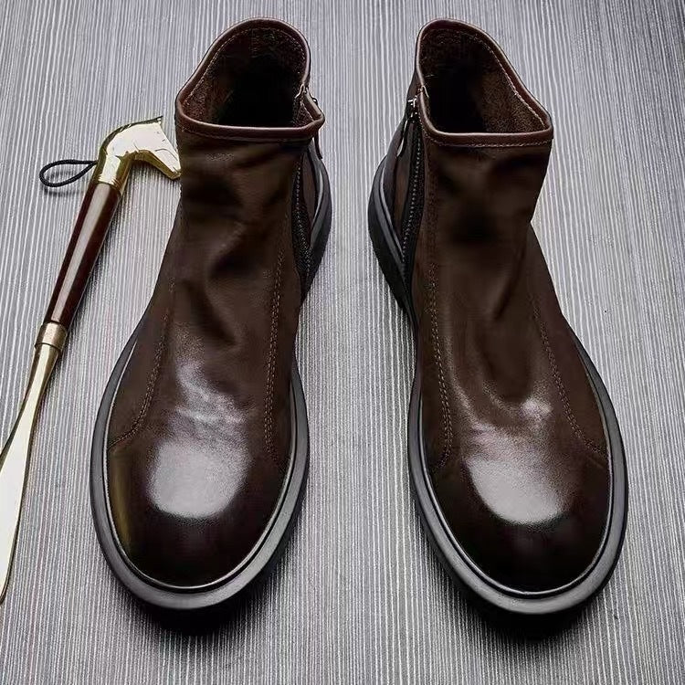 Men's Martin boots, genuine leather, breathable