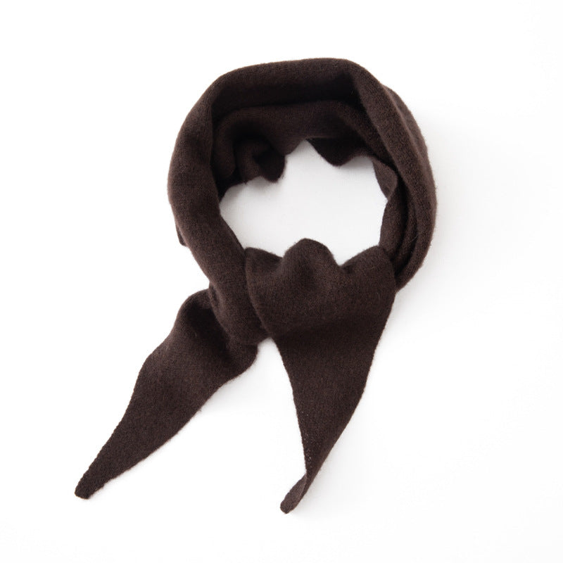 Triangle scarf made of cashmere imitation, warming, 100x33 cm
