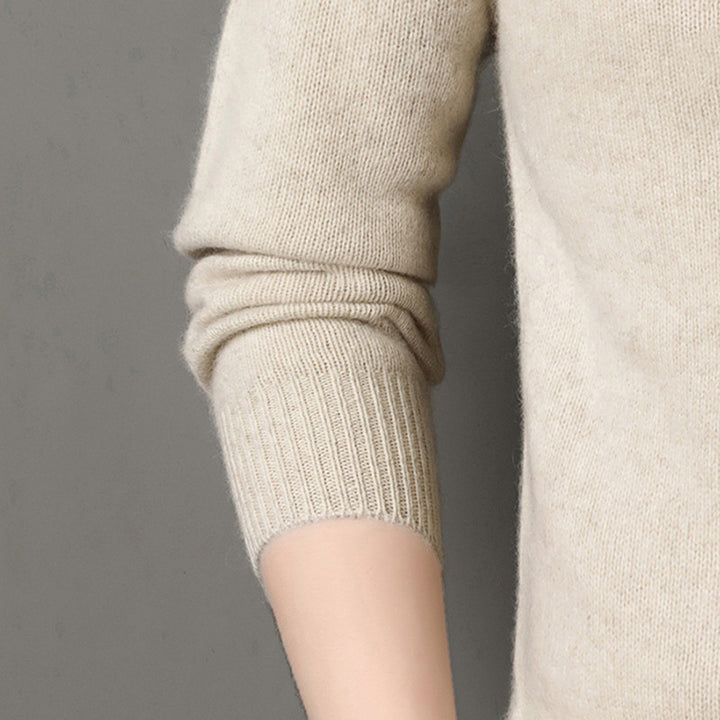 Men's Yak Wool Sweater, Stand-Up Collar, Warm and Knitted