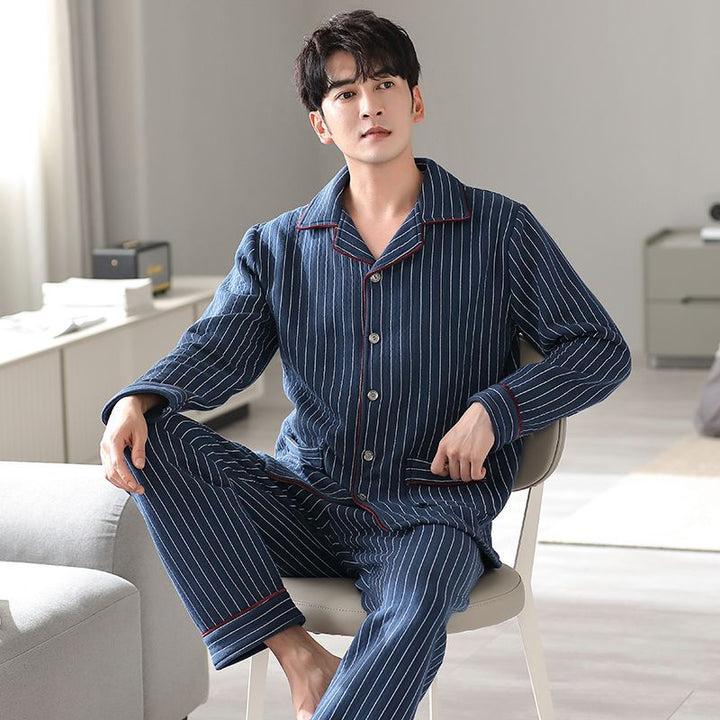Padded cotton pajamas for men
