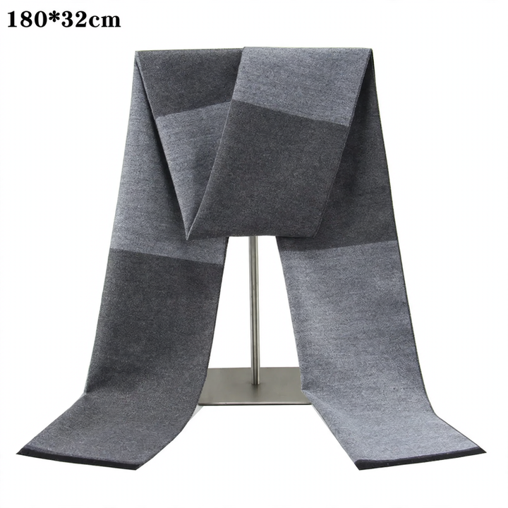 Classic men's winter scarf, checkered