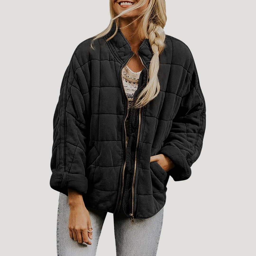 Mune | Women's padded oversized zipper puffer jacket