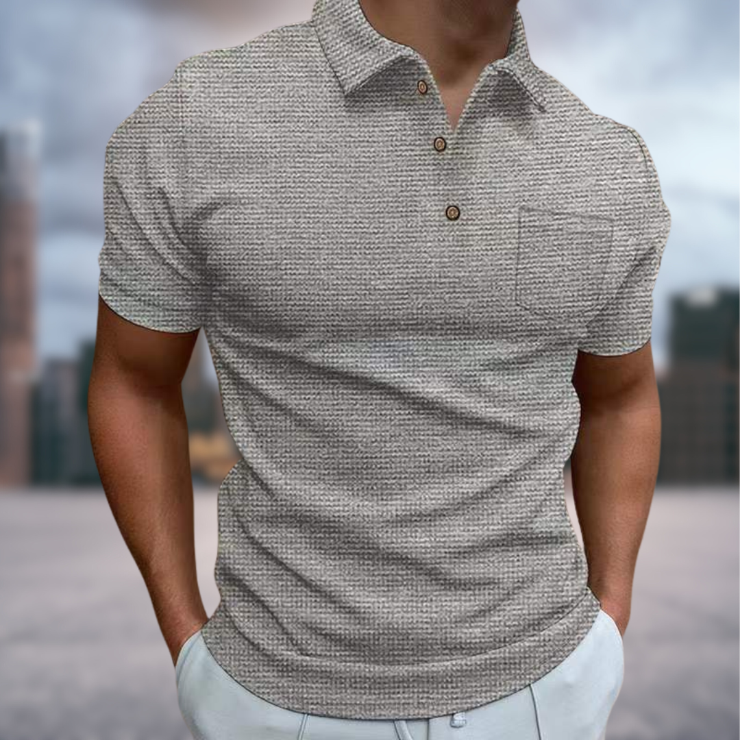 Blazej structured summer polo shirt