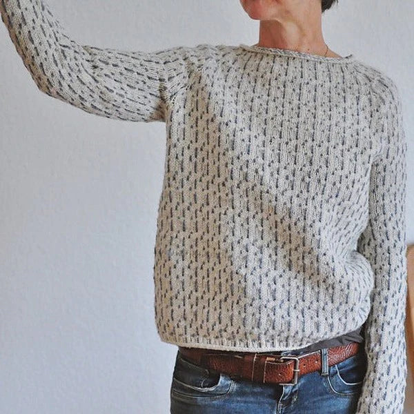 Mune | Gray Boat Neck Sweater - Stylish and Comfortable Women's Clothing