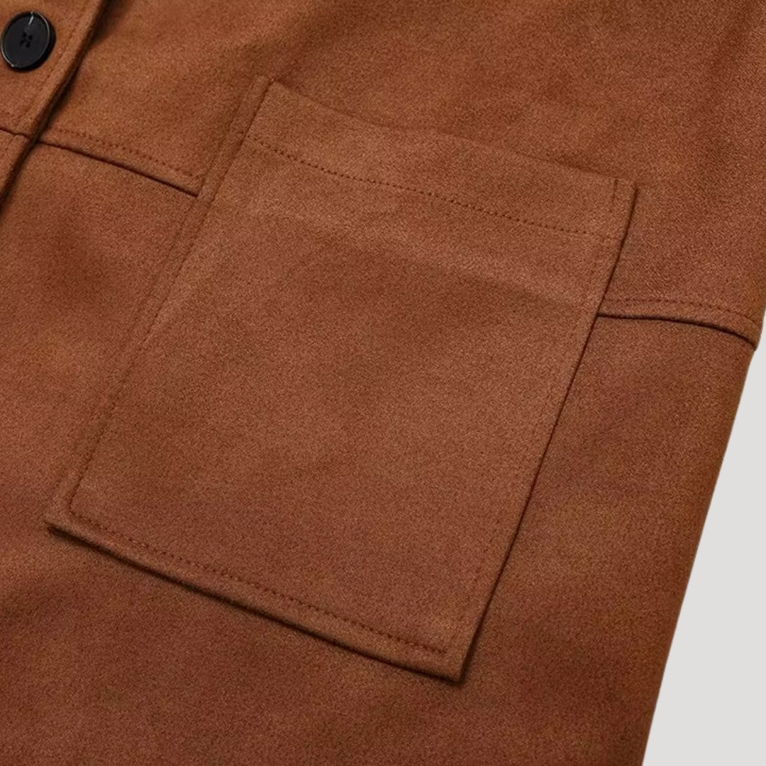 Mune | Women's Suede Plus Size Winter Jacket