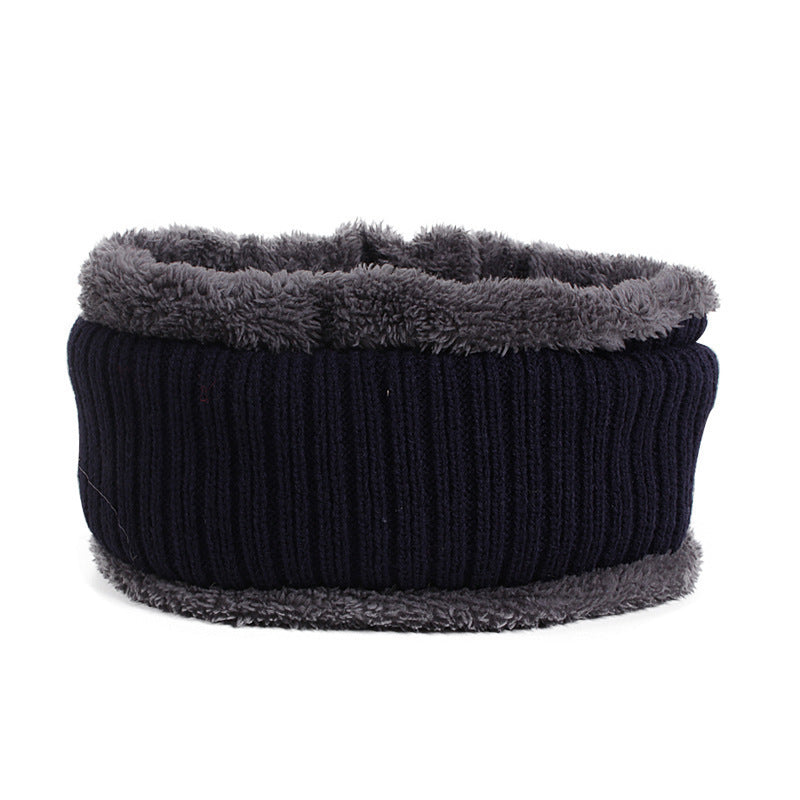 Knitted hat and scarf set for men
