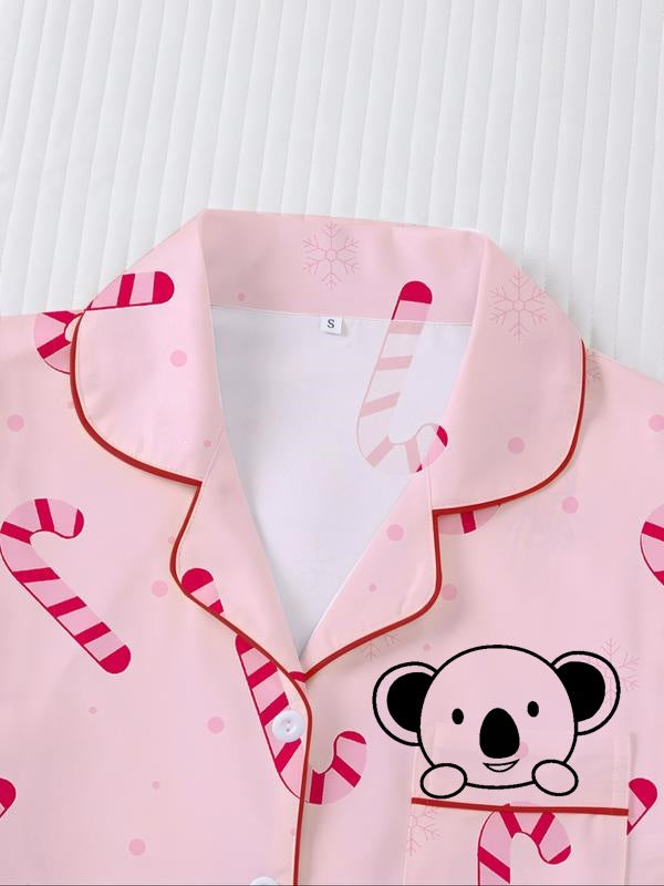 Christmas pajamas set made of flannel S 81333