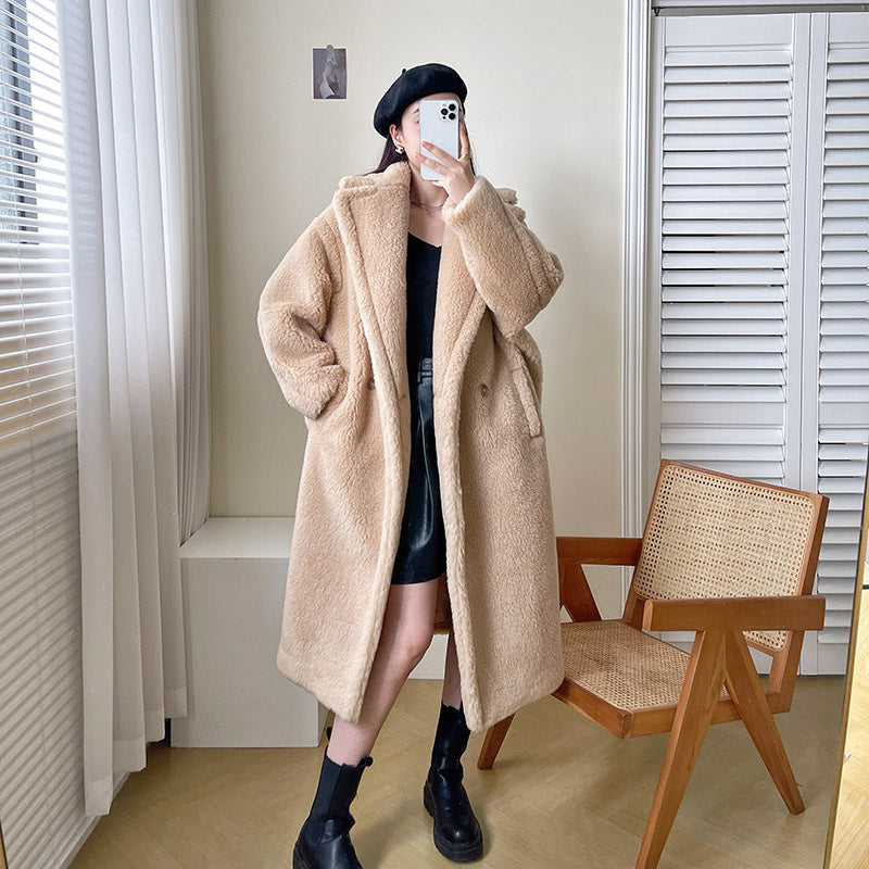 Teddy-Coat, mid-length, for women