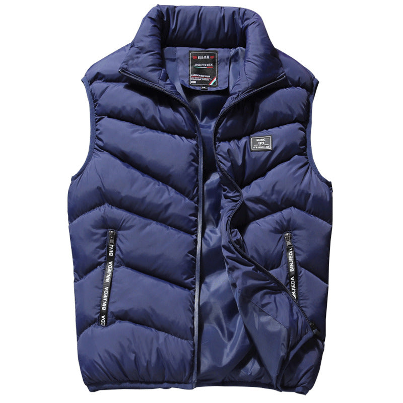 Men's quilted vest with high collar and thermal filling Mune Fashion