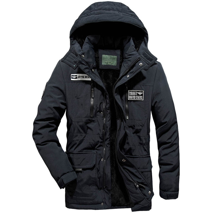Men's military functional parka with teddy lining, hood, and multiple pockets Mune Fashion