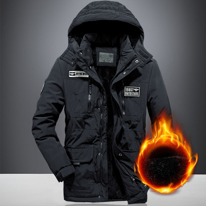 Men's military functional parka with teddy lining, hood, and multiple pockets Mune Fashion