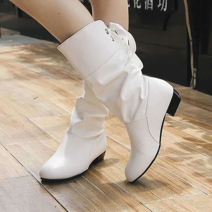 Women Knee-High Boots Mune Fashion
