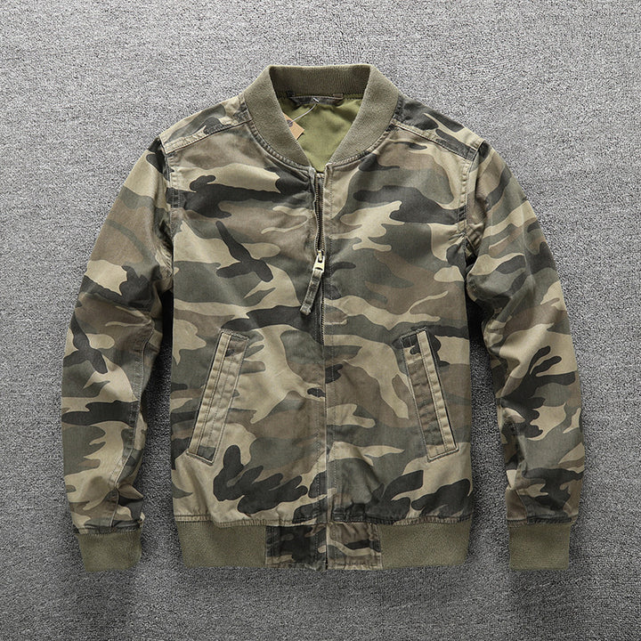 Men's bomber jacket in camouflage design Mune Fashion