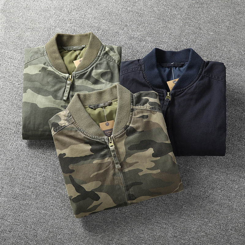 Men's bomber jacket in camouflage design Mune Fashion