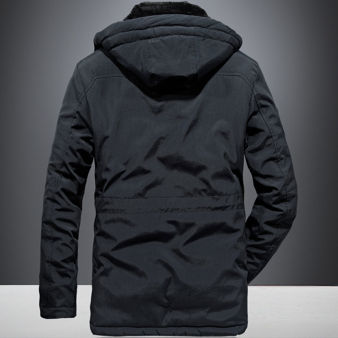 Men's military functional parka with teddy lining, hood, and multiple pockets Mune Fashion
