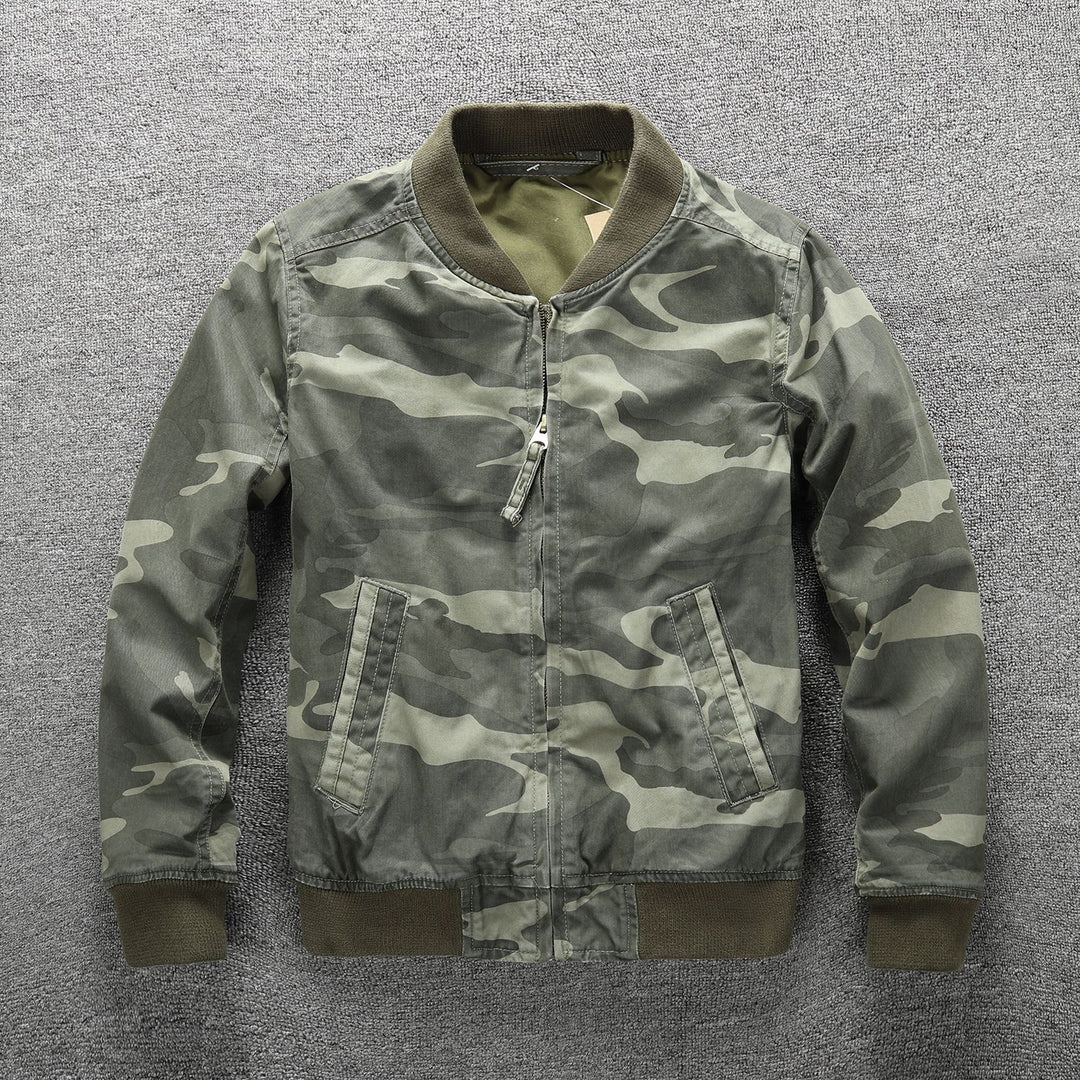 Men's bomber jacket in camouflage design Mune Fashion