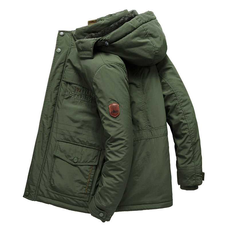 Men's Insulated Winter Parka with Teddy Lining, Hood, and Multifunctional Pockets Mune Fashion
