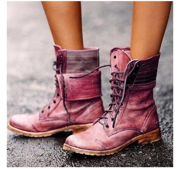 Mune | Elegant boots with front lacing