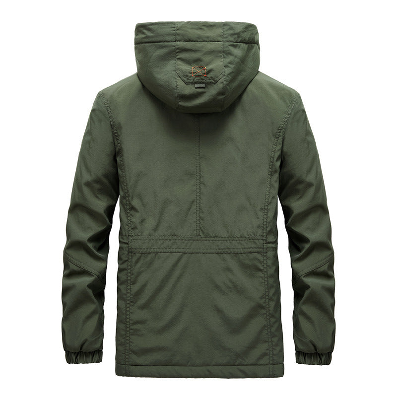 Men's expedition parka with teddy lining, removable hood, and zippered chest pocket Mune Fashion