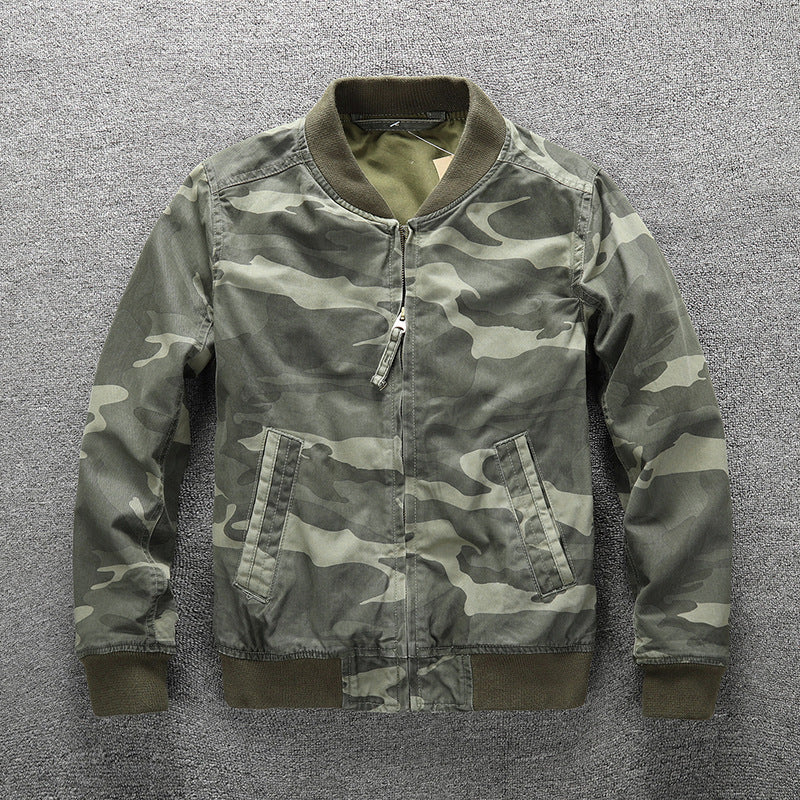 Men's bomber jacket in camouflage design Mune Fashion