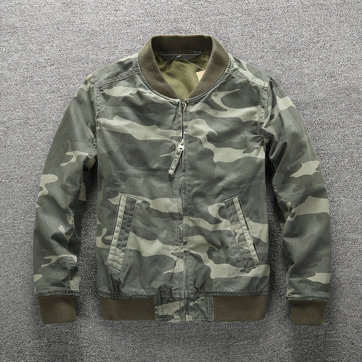 Men's bomber jacket in camouflage design Mune Fashion