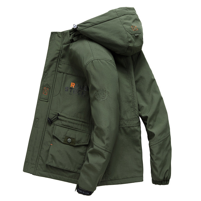 Men's expedition parka with teddy lining, removable hood, and zippered chest pocket Mune Fashion