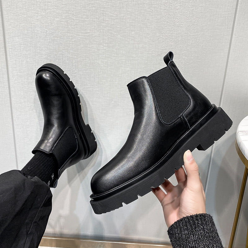 Men's Chelsea Boots, Leather, British Style