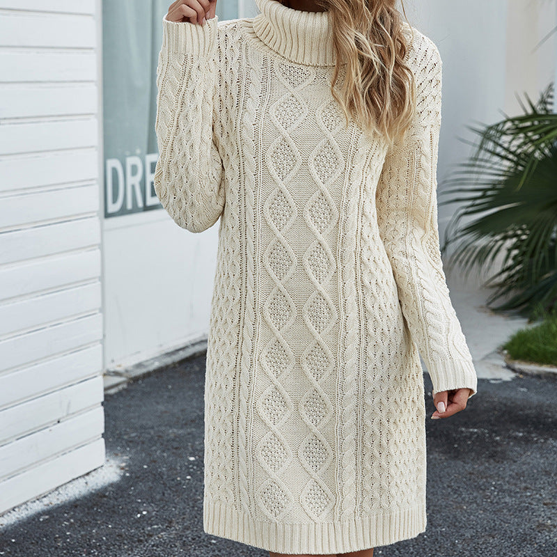 Mune | Knit dress beige for women
