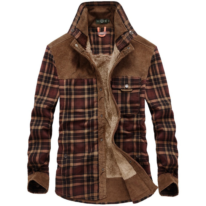 Men's Thermal Insulated Flannel Jacket Mune Fashion