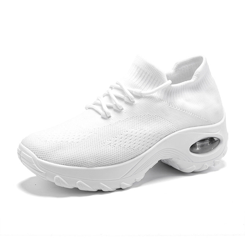 Women’s knitted sock sneaker with air-cushioned sole and elastic knit upper Mune Fashion