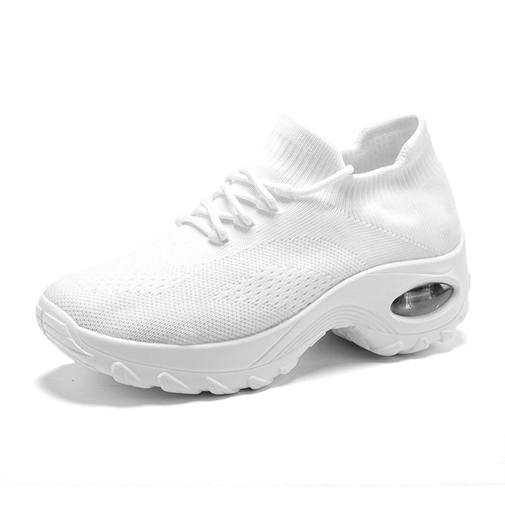 Women’s knitted sock sneaker with air-cushioned sole and elastic knit upper Mune Fashion